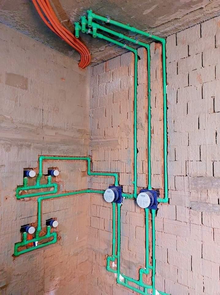 PPR Piping Water Supply Line with Flat Meters