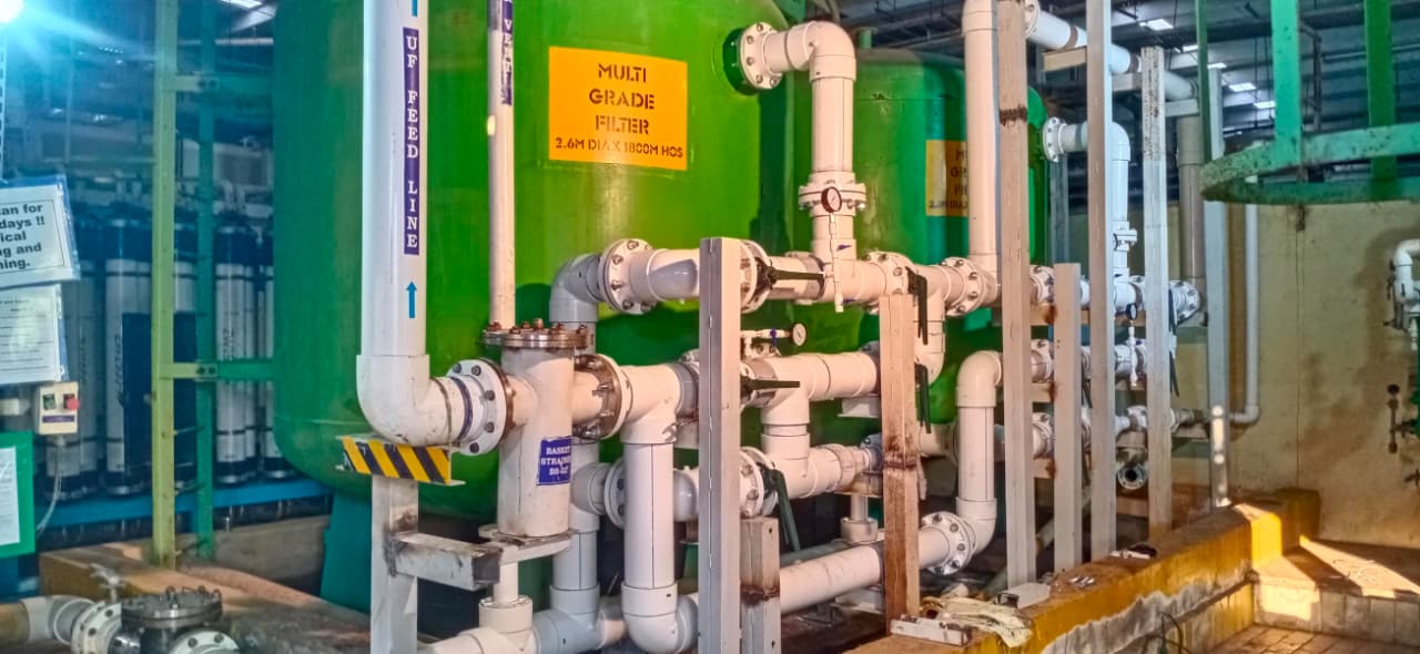 Industrial WTP Pipeline Manifold and Valves